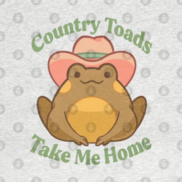 Country Toads Take Me Home by Acute Peach Art